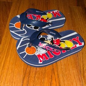 Disney Mickey Mouse Kids Flip Flops - Navy and Red